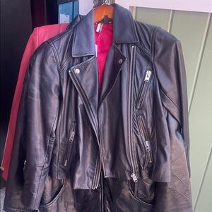Black Leather Biker Jacket